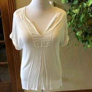 Michael Stars White Short-sleeved Summery Top